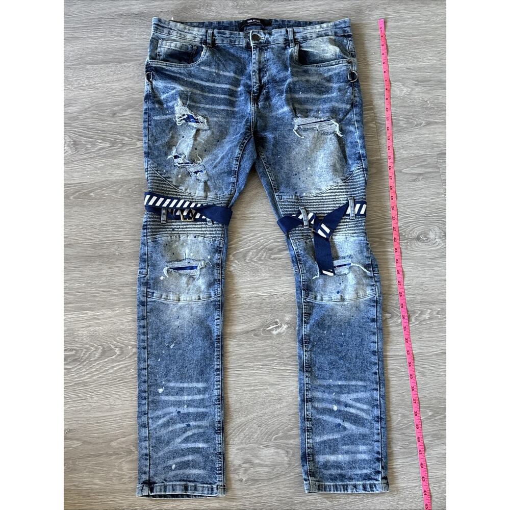 Solutus Brand Stretch Blue Jeans Size 38x32. New With Tags